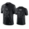 Seattle Seahawks 12th Fan Black Reflective Limited Jersey - Men's 3 12th fan seahawks black reflective limited jersey