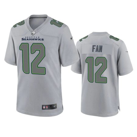 Seattle Seahawks 12th Fan Gray Atmosphere Fashion Game Jersey