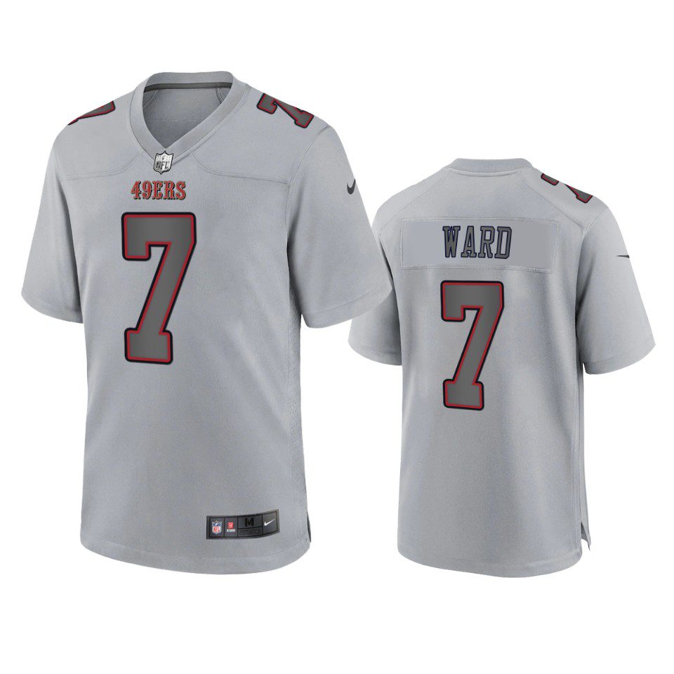Charvarius Ward San Francisco 49ers Gray Atmosphere Fashion Game Jersey 1 49ers charvarius ward atmosphere fashion game gray jersey