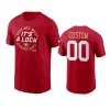 49ers custom scarlet 2023 nfc west division champions locker room trophy collection t shirt