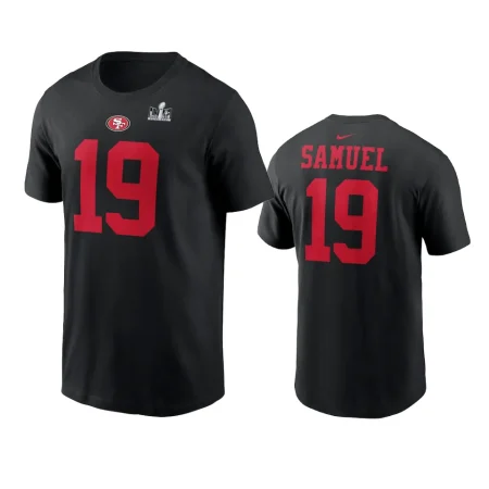 San Francisco 49ers Deebo Samuel Black Super Bowl LVIII Name Number T-Shirt