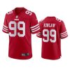 Javon Kinlaw San Francisco 49ers Scarlet Game Jersey 3 49ers javon kinlaw 2022 23 game scarlet jersey