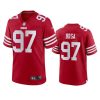 Nick Bosa San Francisco 49ers Scarlet Game Jersey 3 49ers nick bosa 2022 23 game scarlet jersey