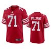Trent Williams San Francisco 49ers Scarlet Game Jersey 2 49ers trent williams 2022 23 game scarlet jersey
