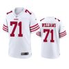 Trent Williams San Francisco 49ers White Game Jersey 2 49ers trent williams 2022 23 game white jersey