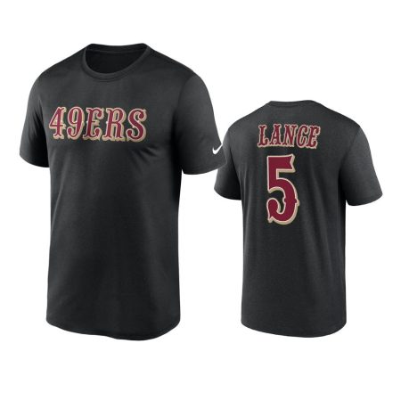 San Francisco 49ers Trey Lance Black Wordmark Legend T-Shirt