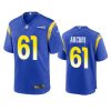 Los Angeles Rams A.J. Arcuri Royal Game Jersey 3 a.j. arcuri rams game royal jersey
