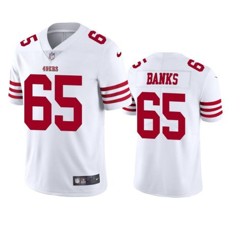 San Francisco 49ers Aaron Banks 2022-23 Vapor Limited White Jersey - Men's