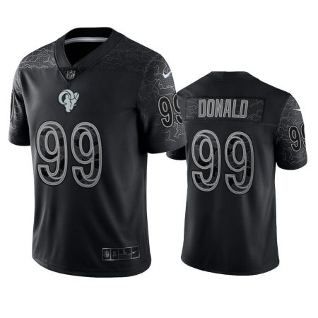 Aaron Donald Los Angeles Rams Black Reflective Limited Jersey