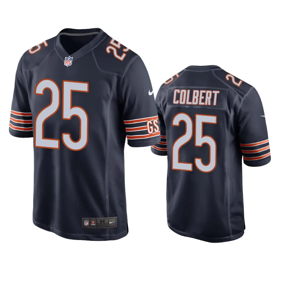 Chicago Bears Adrian Colbert Navy Game Jersey 1 adrian colbert bears navy game jersey