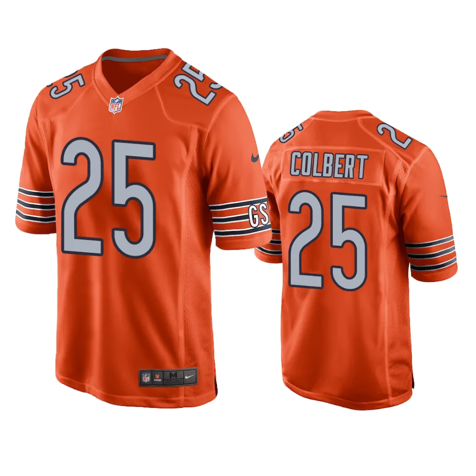 Chicago Bears Adrian Colbert Orange Game Jersey 1 adrian colbert bears orange game jersey
