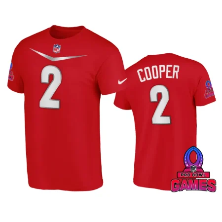 AFC Amari Cooper Red 2024 Pro Bowl Games Name Number T-Shirt
