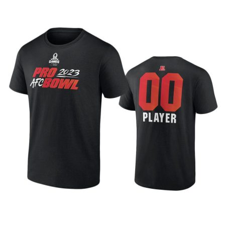 AFC Custom Black 2023 Pro Bowl Pick-A-Player T-Shirt