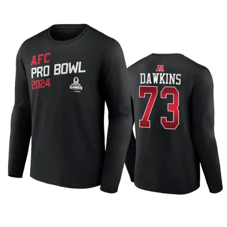 AFC Dion Dawkins Black 2024 NFL Pro Bowl Long Sleeve T-Shirt