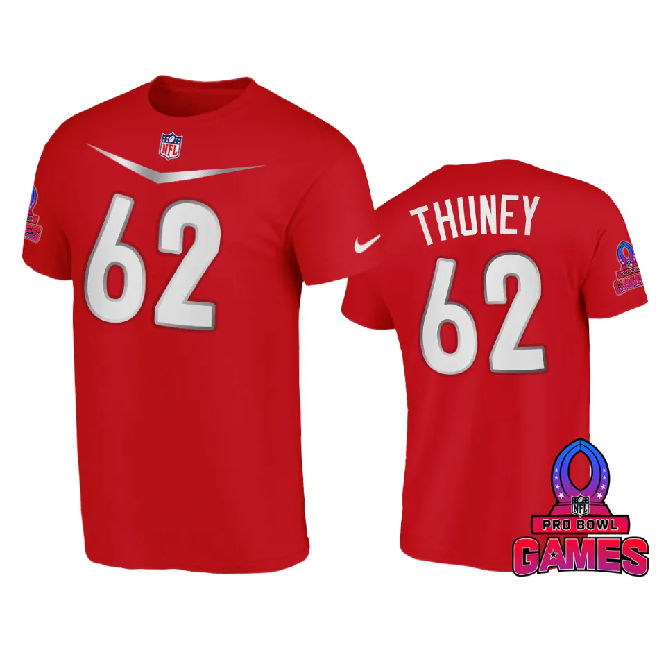 AFC Joe Thuney Red 2024 Pro Bowl Games Name Number T-Shirt 1 afc joe thuney red 2024 pro bowl games name number t shirt