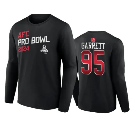 AFC Myles Garrett Black 2024 NFL Pro Bowl Long Sleeve T-Shirt