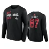 AFC Travis Kelce Black 2024 NFL Pro Bowl Long Sleeve T-Shirt 3 afc travis kelce black 2024 nfl pro bowl long sleeve t shirt