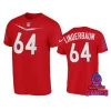 AFC Tyler Linderbaum Red 2024 Pro Bowl Games Name Number T-Shirt 3 afc tyler linderbaum red 2024 pro bowl games name number t shirt