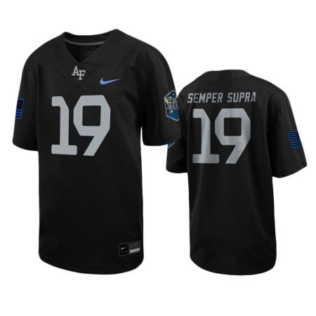 Air Force Falcons #19 Black Space Force Rivalry Alternate Football Jersey