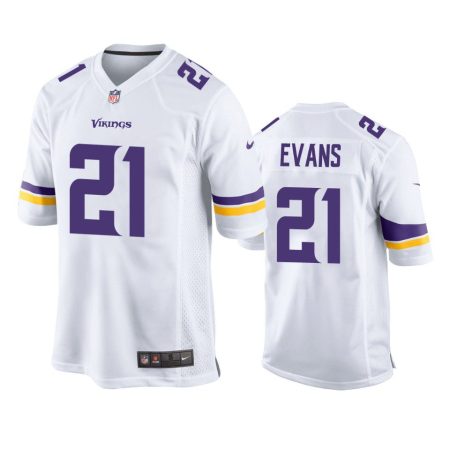 Minnesota Vikings Akayleb Evans White Game Jersey