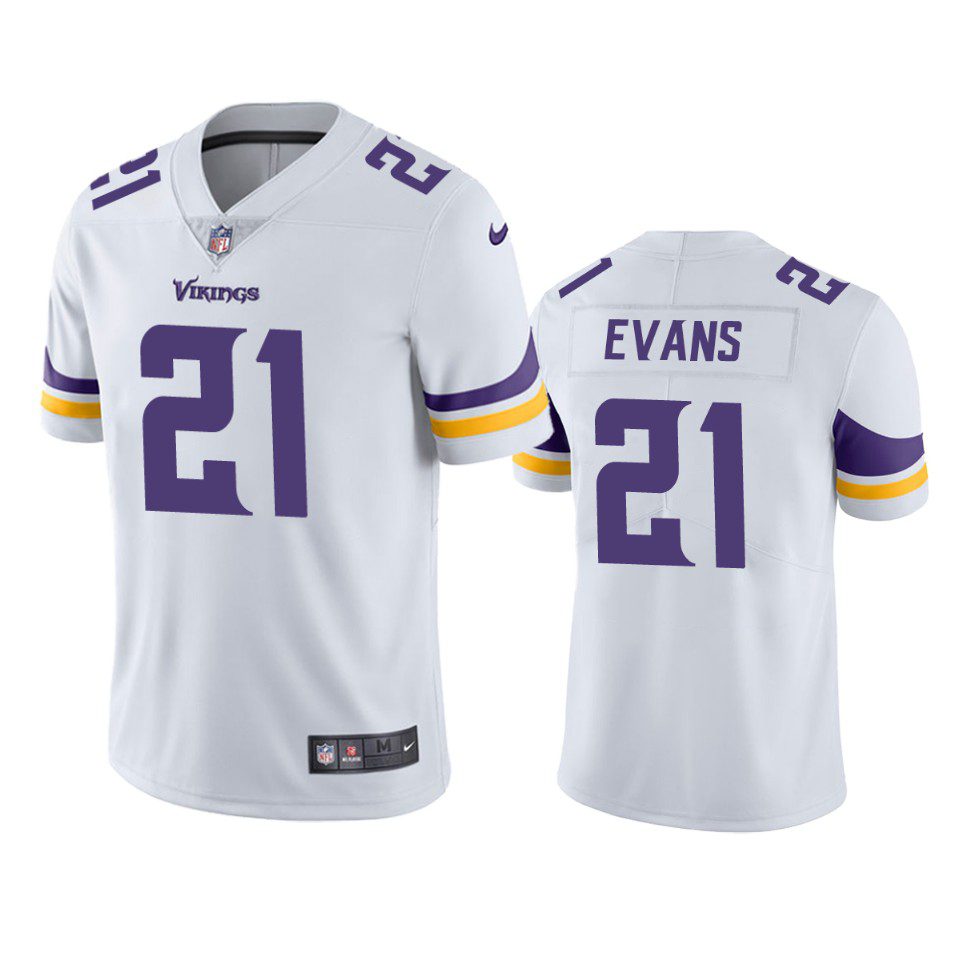 Akayleb Evans Minnesota Vikings White Vapor Limited Jersey 1 akayleb evans vikings white vapor jersey