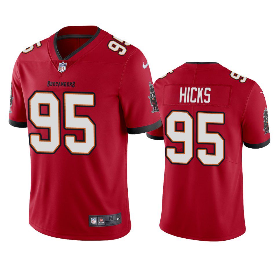 Akiem Hicks Tampa Bay Buccaneers Red Vapor Limited Jersey 1 akiem hicks buccaneers red vapor jersey