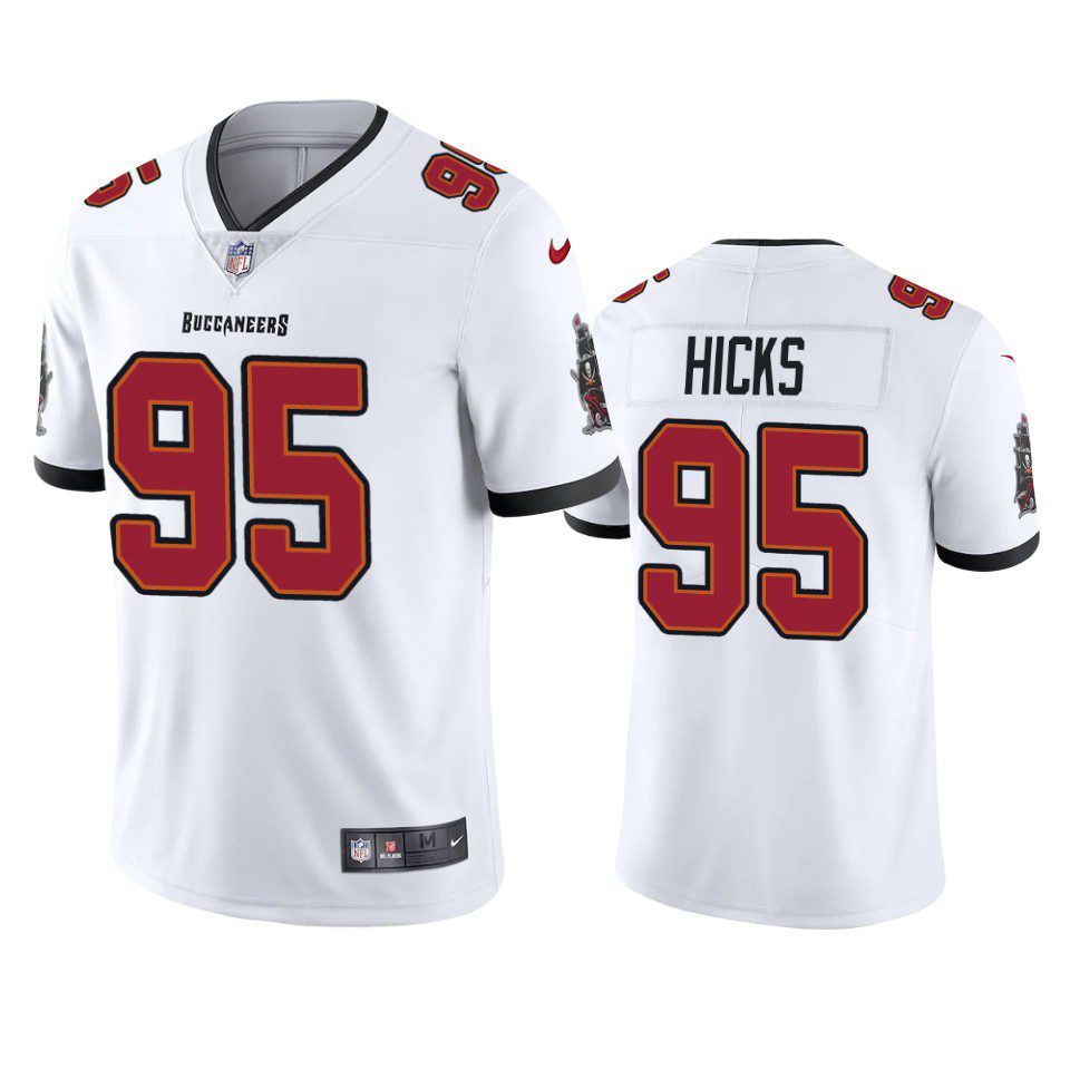 Akiem Hicks Tampa Bay Buccaneers White Vapor Limited Jersey 1 akiem hicks buccaneers white vapor jersey