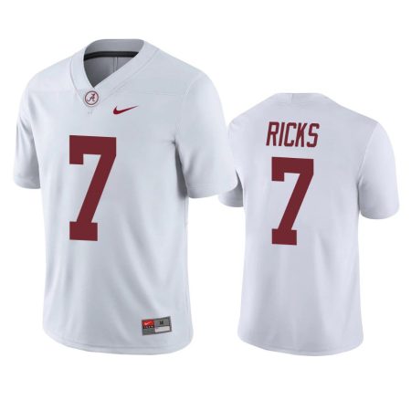 Alabama Crimson Tide Eli Ricks White Game Jersey