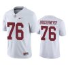 Alabama Crimson Tide Tommy Brockermeyer White Game Jersey 2 alabama crimson tide tommy brockermeyer white game jersey