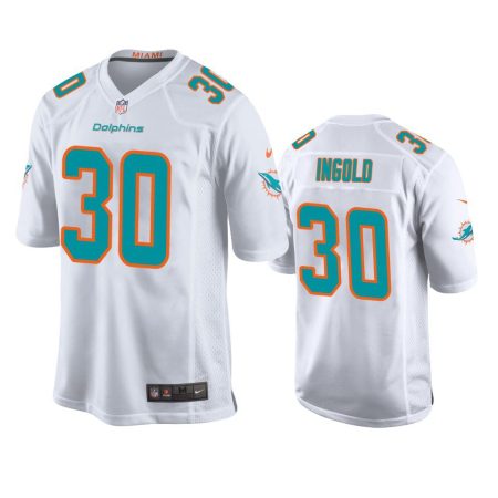 Miami Dolphins Alec Ingold White Game Jersey
