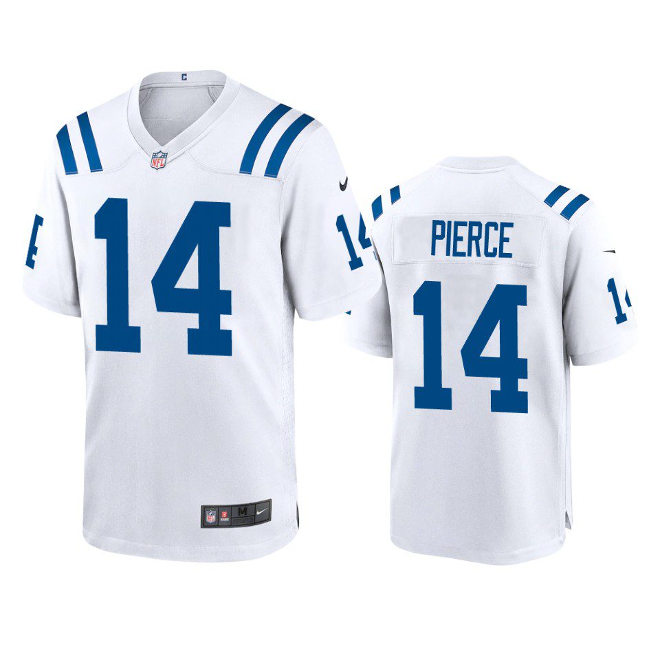 Indianapolis Colts Alec Pierce White Game Jersey 1 alec pierce colts white game jersey