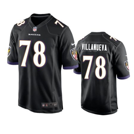Baltimore Ravens Alejandro Villanueva Black Game Jersey