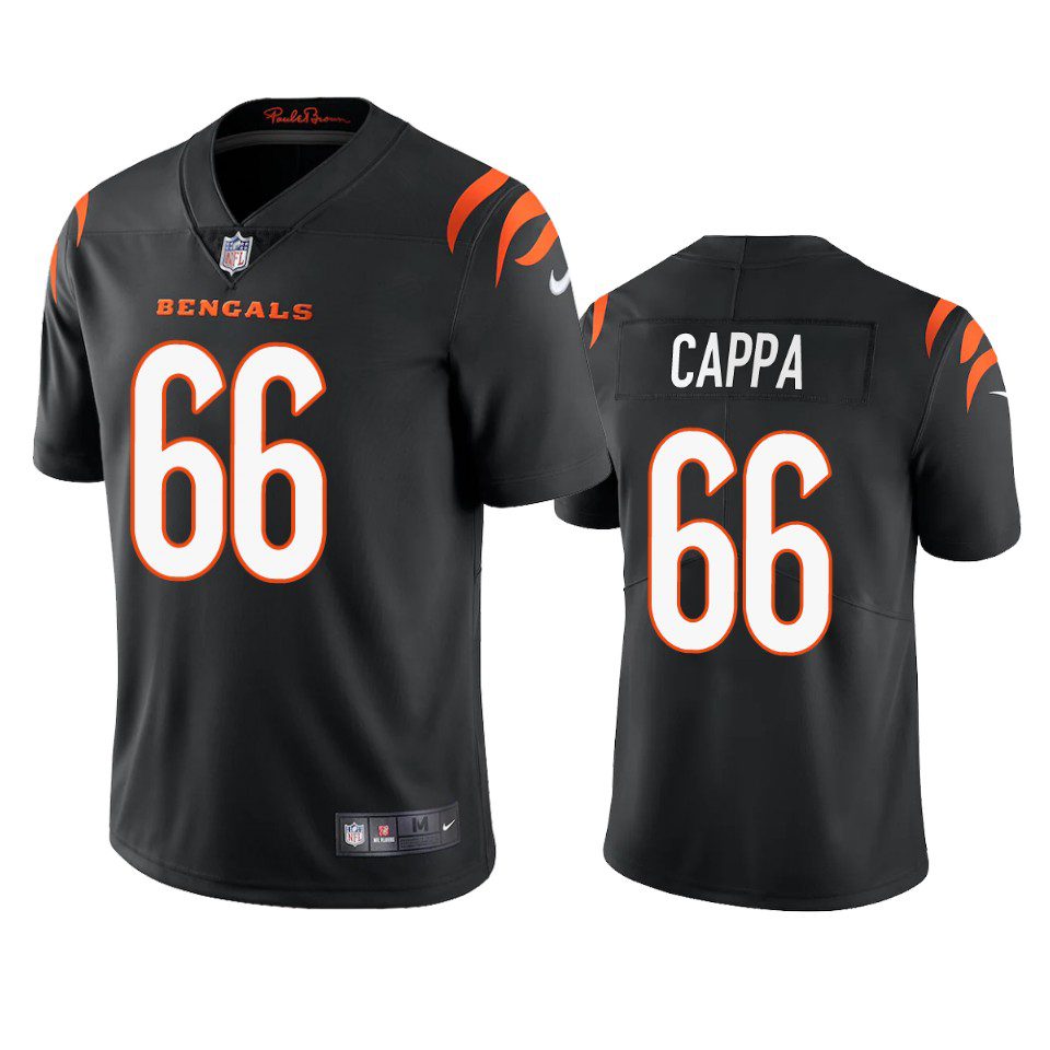Alex Cappa Cincinnati Bengals Black Vapor Limited Jersey 1 alex cappa bengals black vapor jersey