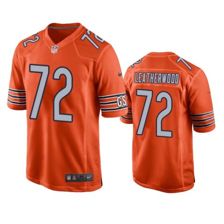 Chicago Bears Alex Leatherwood Orange Alternate Game Jersey