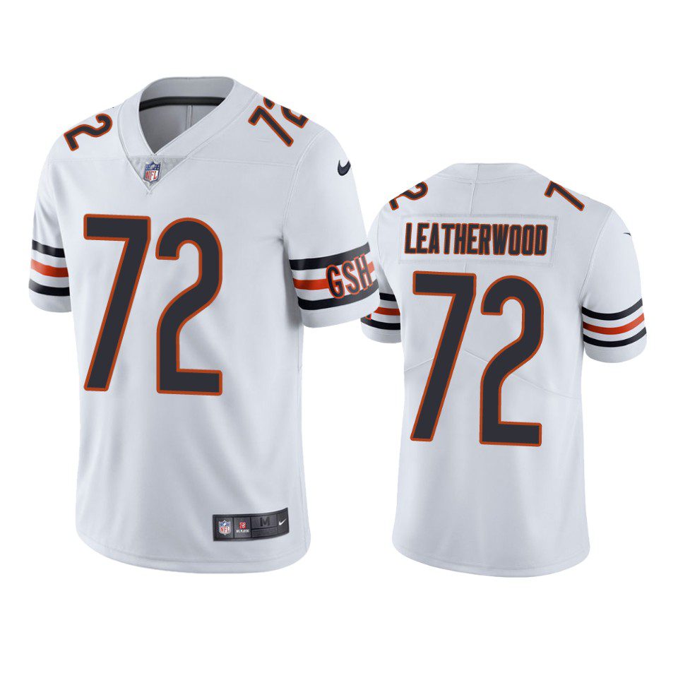 Alex Leatherwood Chicago Bears White Vapor Limited Jersey 1 alex leatherwood bears white vapor limited jersey