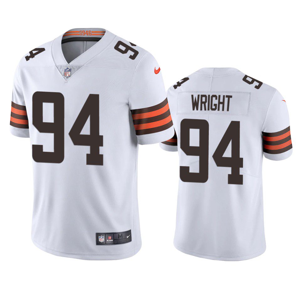 Alex Wright Cleveland Browns White Vapor Limited Jersey 1 alex wright browns white vapor jersey