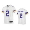 alexander mattison game youth white jersey