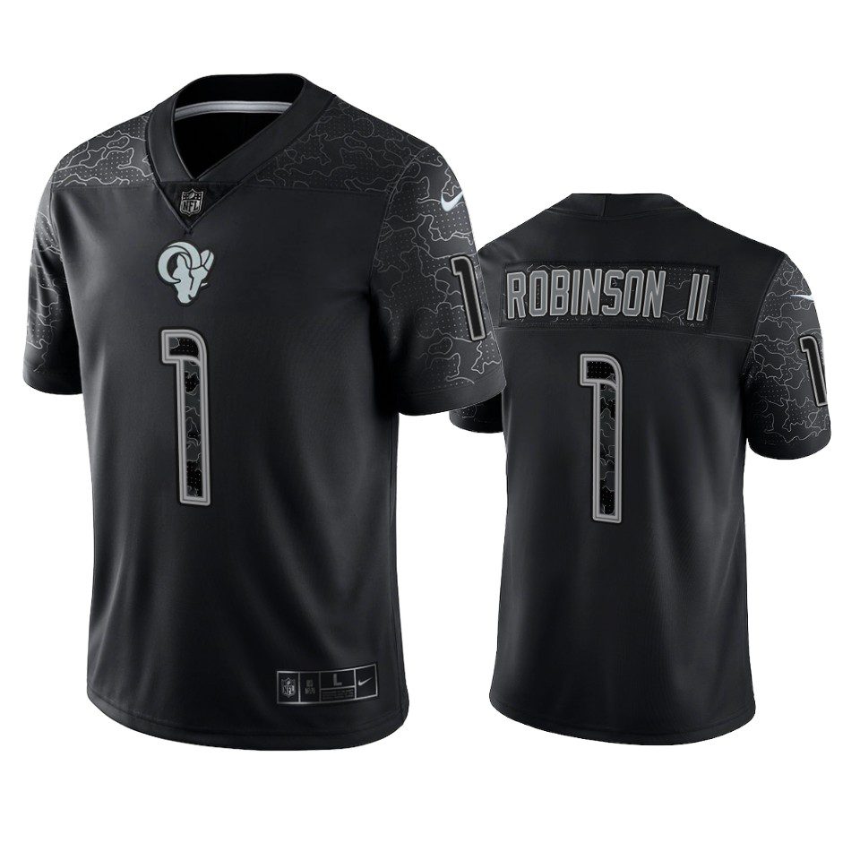 Allen Robinson II Los Angeles Rams Black Reflective Limited Jersey 1 allen robinson ii rams black reflective limited jersey