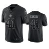 Alvin Kamara New Orleans Saints Black Reflective Limited Jersey 2 alvin kamara saints black reflective limited jersey