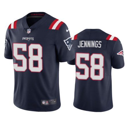 New England Patriots Anfernee Jennings Navy Vapor Limited Jersey - Men's