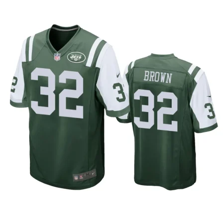 New York Jets Anthony Brown Green Game Jersey