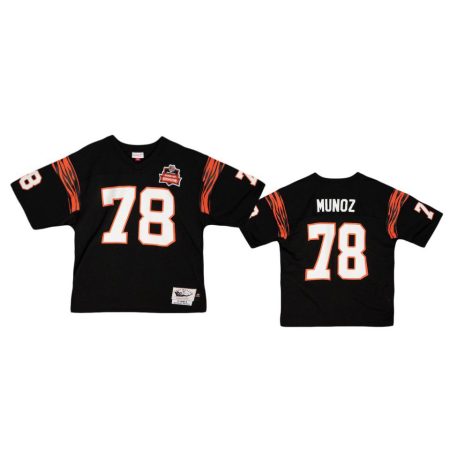 Cincinnati Bengals Anthony Munoz 1981 Black Authentic Jersey