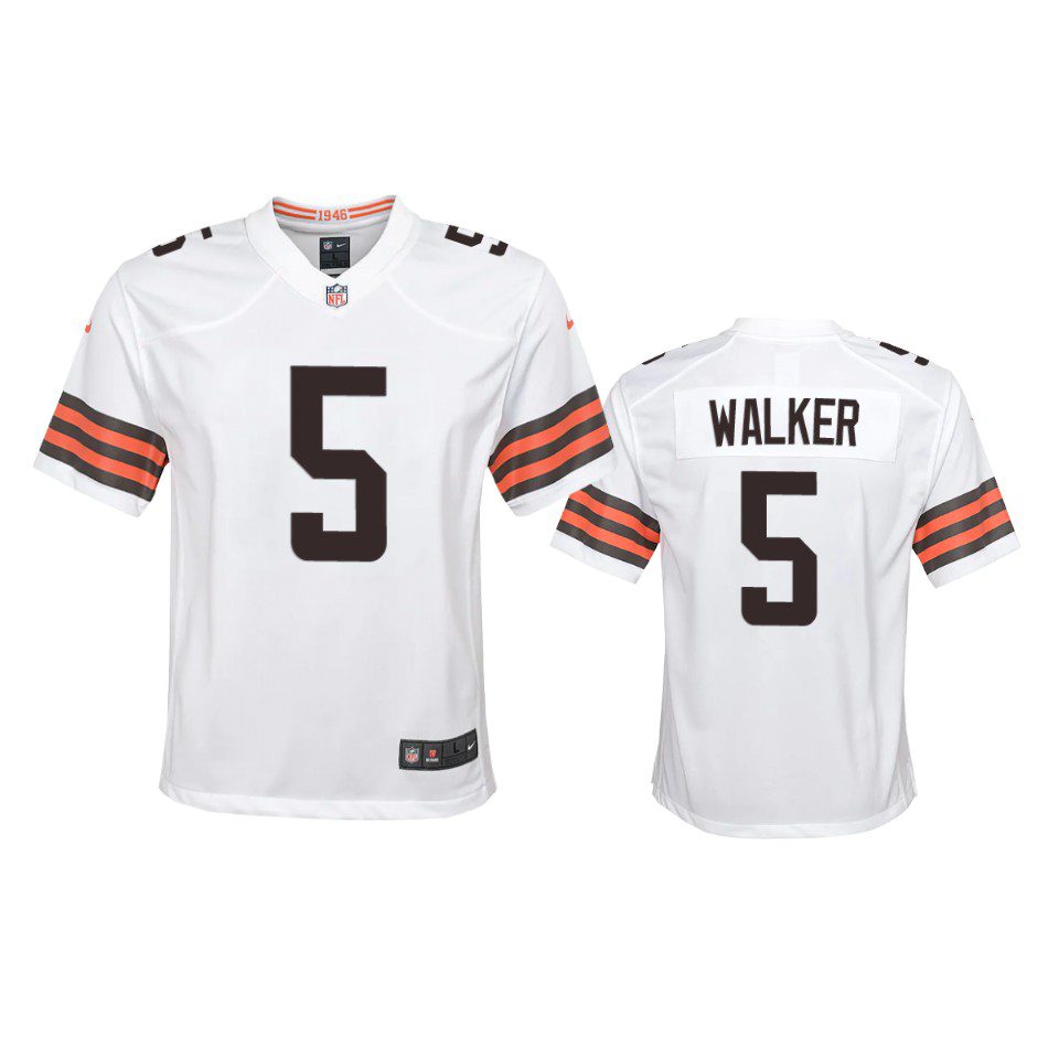 Youth Browns Anthony Walker White Game Jersey 1 anthony walker game youth white jersey