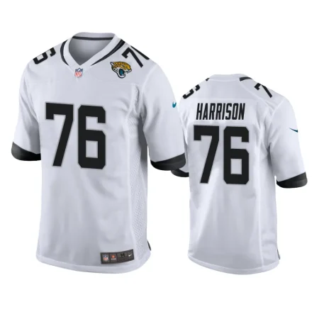 Jacksonville Jaguars Anton Harrison White 2023 NFL Draft Game Jersey