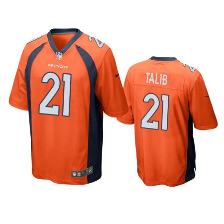 Denver Broncos Aqib Talib Orange Game Jersey
