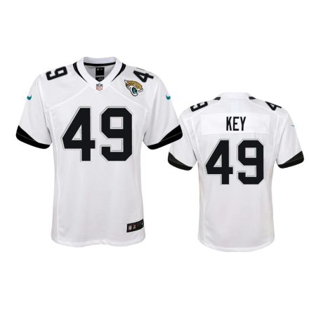 Youth Jaguars Arden Key White Game Jersey