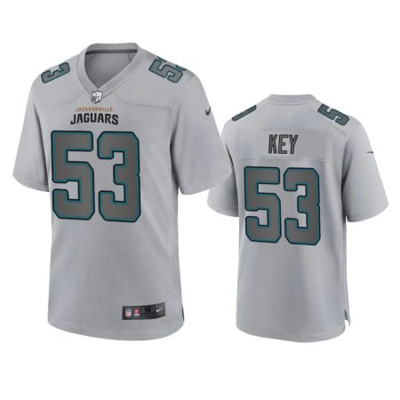Jacksonville Jaguars Arden Key Gray Atmosphere Fashion Game Jersey