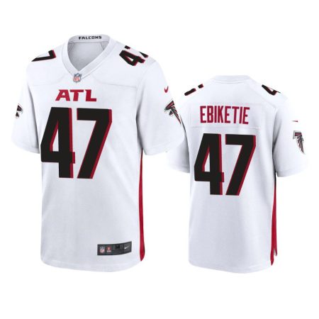 Atlanta Falcons Arnold Ebiketie White Game Jersey