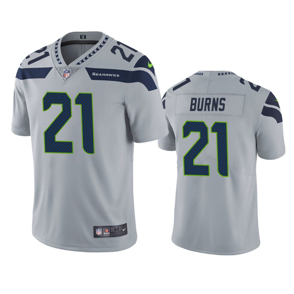 Artie Burns Seattle Seahawks Gray Vapor Limited Jersey 1 artie burns seahawks gray vapor jersey