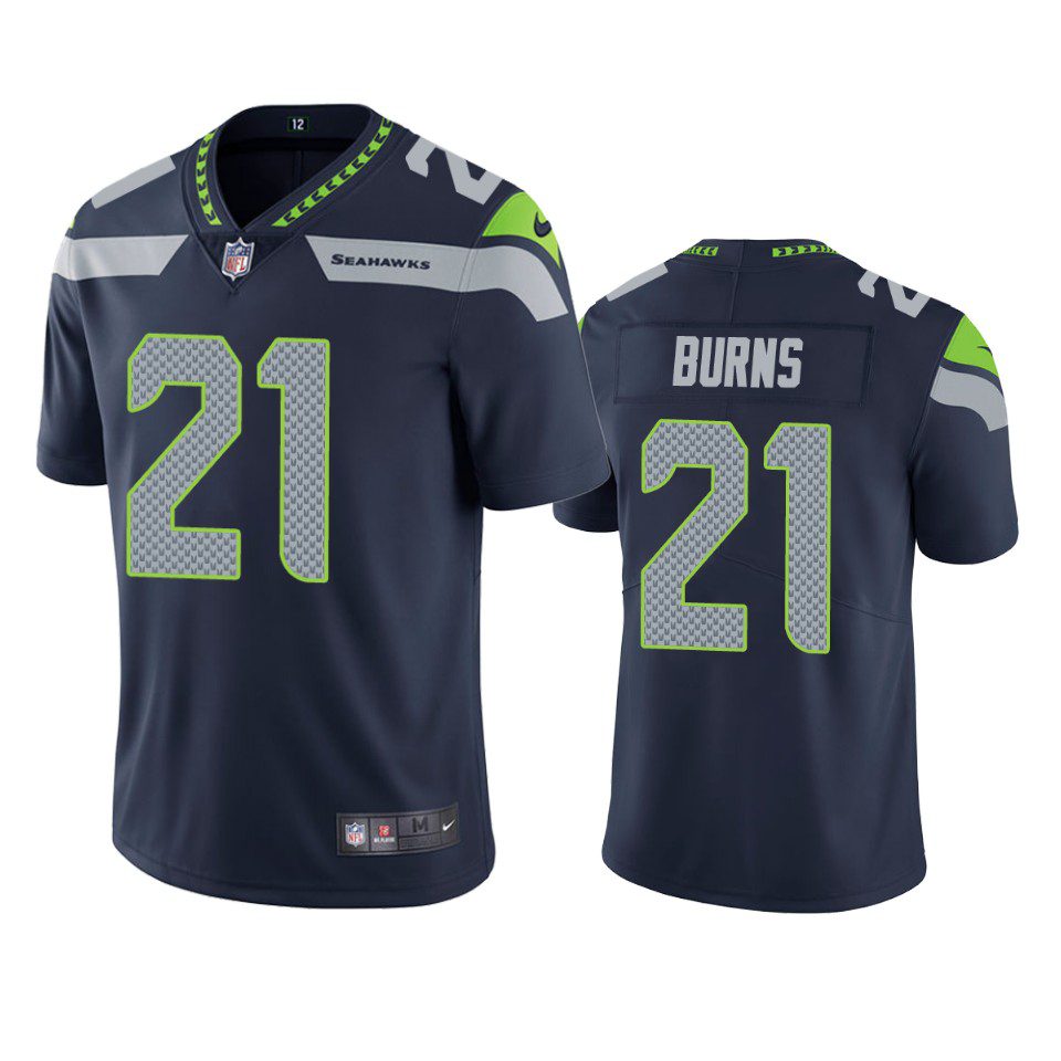 Artie Burns Seattle Seahawks Navy Vapor Limited Jersey 1 artie burns seahawks navy vapor jersey